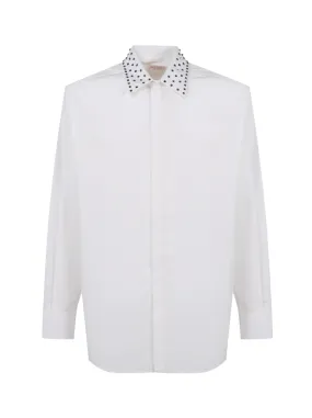 Camicia a maniche lunghe collo stud